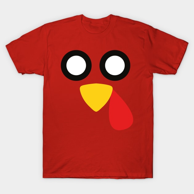 Turkey Face Costume T-Shirt T-Shirt by SusurrationStudio